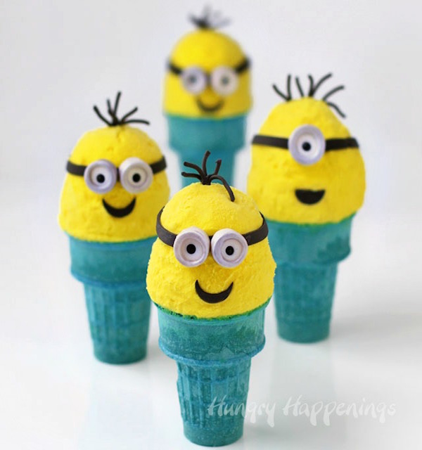 \"banana-ice-cream-cone-minions-edible-crafts\"